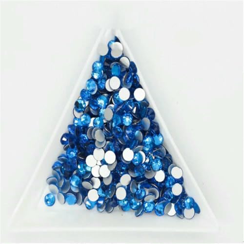 Großpackung SS3-SS30 Flatback Crystal AB Nicht-Hotfix-Strasssteine, transparent, AB-Strass für Nagelkunst-Dekoration, Capriblau, SS20, 14400 Stück Großpackung SS3-SS30 Flatback Crystal AB Nicht-Hotfix-Strasssteine, transparent, AB-Strass für Nagelkunst-Dekoration, Capriblau, SS20, 14400 Stück von YFSHC