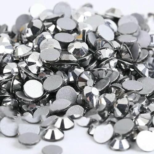 Großpackung SS3-SS30 Flatback Crystal AB Nicht-Hotfix-Strasssteine, transparent, AB-Strass für Nagelkunst-Dekoration, Silberhämatit, SS20, 14400 Stück Großpackung SS3-SS30 Flatback Crystal AB Nicht-Hotfix-Strasssteine, transparent, AB-Strass für Nagelkunst-Dekoration, Silberhämatit, SS20, 14400 Stück von YFSHC