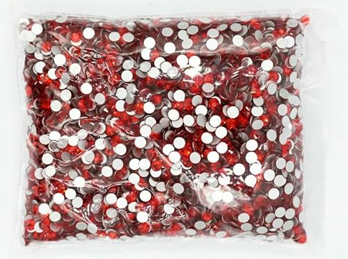 Großpackung SS3-SS30 Flatback Crystal AB Nicht-Hotfix-Strasssteine, transparent, AB-Strass für Nailart-Dekoration, Lt.Siam-ss3, 14400 Stück von YFSHC