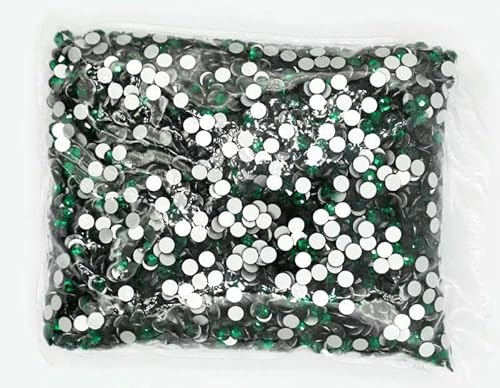 Großpackung SS3-SS30 Flatback Crystal AB Nicht-Hotfix-Strasssteine, transparent, AB-Strass für Nailart-Dekoration, Smaragdgrün, SS20, 14400 Stück Großpackung SS3-SS30 Flatback Crystal AB Nicht-Hotfix-Strasssteine, transparent, AB-Strass für Nailart-Dekoration, Smaragdgrün, SS20, 14400 Stück von YFSHC