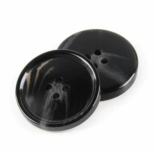 Harzknöpfe für Wollmantel, Windjacke, Hose, DIY, handgefertigt, Nähknopfzubehör, 4 Löcher, 50 Stück, 1–28 mm Harzknöpfe für Wollmantel, Windjacke, Hose, DIY, handgefertigt, Nähknopfzubehör, 4 Löcher, 50 Stück, 1–28 mm von YFSHC