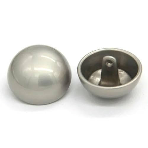 Hochwertige runde Pilz-Metallknöpfe zum Nähen von Damenmänteln, Windjacken, Stricktaschen, Mini-große handgefertigte Dekoration, Silber, 11 mm, 10 Stück Hochwertige runde Pilz-Metallknöpfe zum Nähen von Damenmänteln, Windjacken, Stricktaschen, Mini-große handgefertigte Dekoration, Silber, 11 mm, 10 Stück von YFSHC