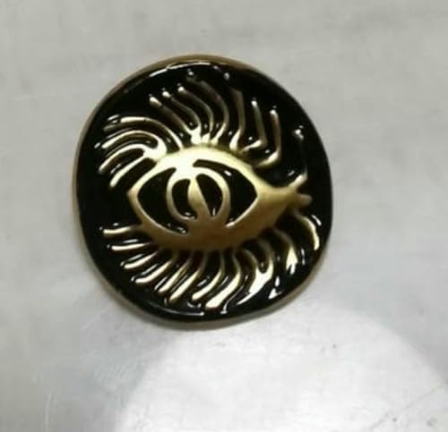 Kann gemischt werden, 10 Stück, neue Augenform, goldener Nähknopf für luxuriösen Kaschmirmantel, Pullover, Rock, Kleid, 10 Stück, Antik-Kupfer von YFSHC