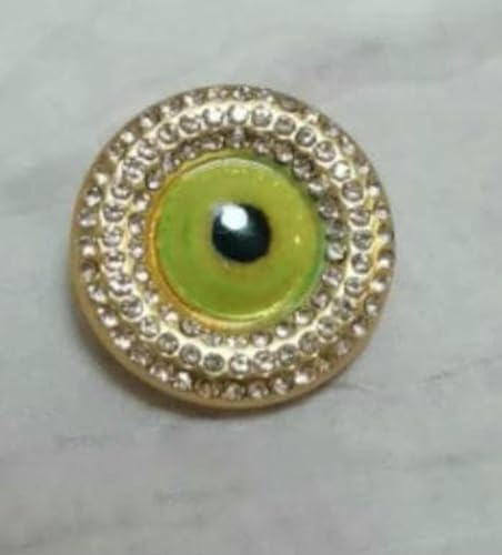 Kann gemischt werden, 10 Stück, neue goldene Nähknöpfe in Augenform für luxuriöse Kaschmirmäntel, Pullover, Röcke, Kleider, 10 Stück, Dunkelgrau von YFSHC