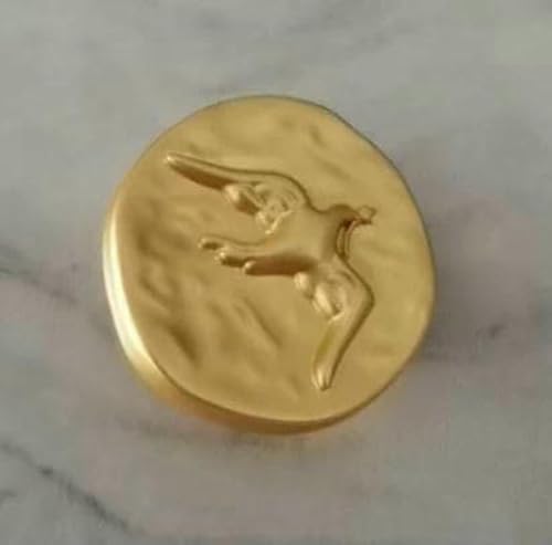 Kann gemischt werden, 10 Stück, neue goldene Nähknöpfe in Augenform für luxuriöse Kaschmirmäntel, Pullover, Röcke, Kleider, 10 Stück, Hellbraun von YFSHC