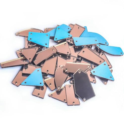 Klare Kristalle in verschiedenen Größen, zum Nähen, Spiegel-Strass-Applikation, flache Rückseite, Acryl-Strass auf Stein für Kleidung, Handarbeiten, Dunkelkaffee, Mix, 50 Stück Klare Kristalle in verschiedenen Größen, zum Nähen, Spiegel-Strass-Applikation, flache Rückseite, Acryl-Strass auf Stein für Kleidung, Handarbeiten, Dunkelkaffee, Mix, 50 Stück von YFSHC