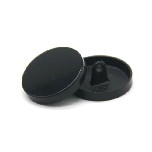 Kleine runde, flache goldene Metallknöpfe für Kleidungsstücke, Jeans, Jacken, Anzüge, Mäntel, handgefertigte Handarbeiten, dekoratives Basteln, Schwarz, 12 mm, 10 Stück Kleine runde, flache goldene Metallknöpfe für Kleidungsstücke, Jeans, Jacken, Anzüge, Mäntel, handgefertigte Handarbeiten, dekoratives Basteln, Schwarz, 12 mm, 10 Stück von YFSHC