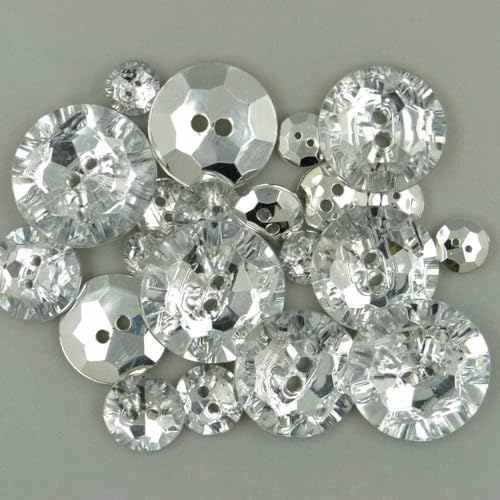 Knopf 30 teile/los snap runde Taste shiny acryl taste kleidungsstück tuch nähen taste zubehör scrapbooking DIY-28mm von YFSHC