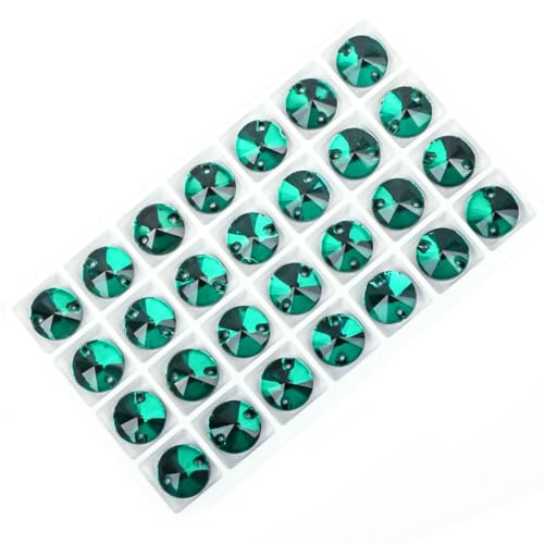 Kristall-Strasssteine in allen Größen, AB, rund, flache Rückseite, Muschelperlen, Hochzeitsaccessoires werden zur Dekoration und zum Selbermachen verwendet, Zirkoniagrün, 14,0 mm, 28 Stück Kristall-Strasssteine in allen Größen, AB, rund, flache Rückseite, Muschelperlen, Hochzeitsaccessoires werden zur Dekoration und zum Selbermachen verwendet, Zirkoniagrün, 14,0 mm, 28 Stück von YFSHC