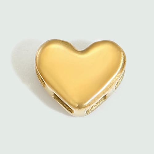 Mini-Anhänger mit 3D-Blasenbuchstaben aus Edelstahl, poliert, für die Herstellung von Halsketten, Armbändern und Schmuck – XP47030 – Herz, Goldfarbe Mini-Anhänger mit 3D-Blasenbuchstaben aus Edelstahl, poliert, für die Herstellung von Halsketten, Armbändern und Schmuck – XP47030 – Herz, Goldfarbe von YFSHC