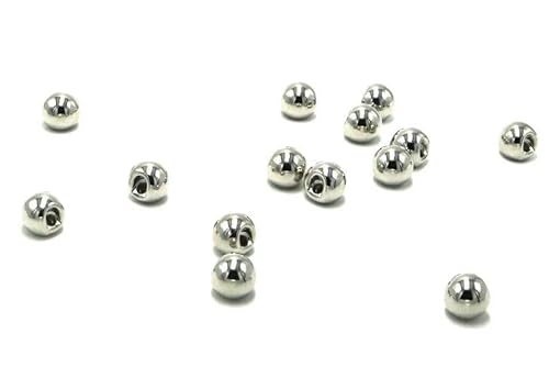 Nähknöpfe, 100 Stück, 6 mm, 8 mm, 10 mm, 12 mm, 15 mm, 18 mm, Perlmuttknöpfe für Kleidung, Nähzubehör, Damen- und Babykleidung, Material-Silber-6 mm von YFSHC