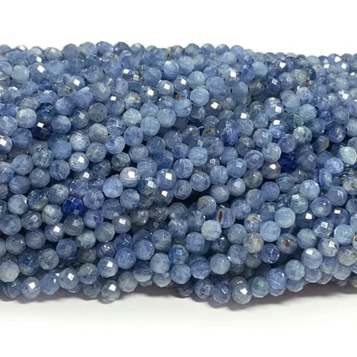 Natürlicher Kyanit, facettierte runde kleine Perlen zur Schmuckherstellung, Kristall-Edelsteine, DIY-Halsketten, Armbänder, Ohrringe, 08484-4,0-4,3,0 mm Natürlicher Kyanit, facettierte runde kleine Perlen zur Schmuckherstellung, Kristall-Edelsteine, DIY-Halsketten, Armbänder, Ohrringe, 08484-4,0-4,3,0 mm von YFSHC