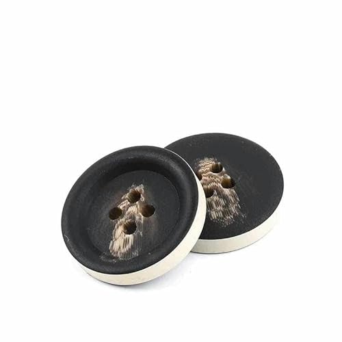 Neue 10 Stück Harzknöpfe mit 4 Löchern, Nähzubehör, Größe komplett für Kleidung, dekorative Knöpfe, handgefertigt, DIY-NK048-22-34,0 mm Neue 10 Stück Harzknöpfe mit 4 Löchern, Nähzubehör, Größe komplett für Kleidung, dekorative Knöpfe, handgefertigt, DIY-NK048-22-34,0 mm von YFSHC