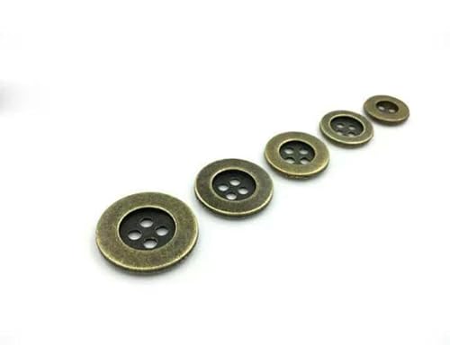 Neue Zinkmetalllegierung 10 mm/11,5 mm/12,5 mm/15 mm/18 mm/20 mm Nähknopf 50 Stück Metallknöpfe rund Antiksilber und Bronze 4 Löcher-Bronze-20 mm Neue Zinkmetalllegierung 10 mm/11,5 mm/12,5 mm/15 mm/18 mm/20 mm Nähknopf 50 Stück Metallknöpfe rund Antiksilber und Bronze 4 Löcher-Bronze-20 mm von YFSHC