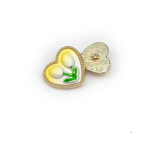 Niedliche bunte Metallknöpfe mit Liebesblume, zum Nähen von Anzügen, Mänteln, Strickpullovern, 10 Stück, 5–466–1–20 mm Niedliche bunte Metallknöpfe mit Liebesblume, zum Nähen von Anzügen, Mänteln, Strickpullovern, 10 Stück, 5–466–1–20 mm von YFSHC