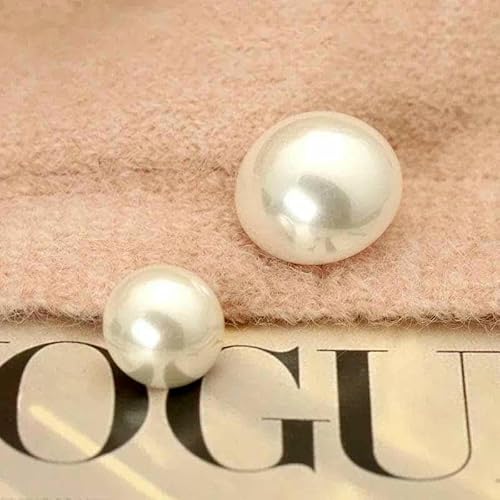 Perlmuttknöpfe, Gold/Silber, Ösenknopf für Kleidung, Hemd, Damen, Kinder, Dekor, Nähzubehör, DIY, Haarband, 6 Stück, A1-12 mm, 6 Stück von YFSHC