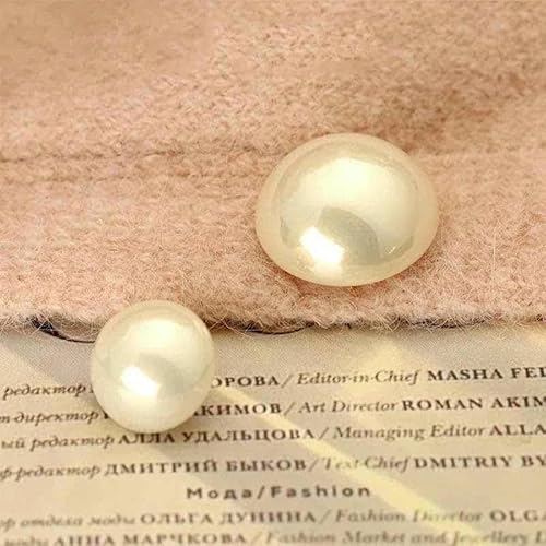 Perlmuttknöpfe, Gold/Silber, Ösenknopf für Kleidung, Hemd, Damen, Kinder, Dekor, Nähzubehör, DIY, Haarband, 6 Stück, A2, 12 mm, 6 Stück von YFSHC