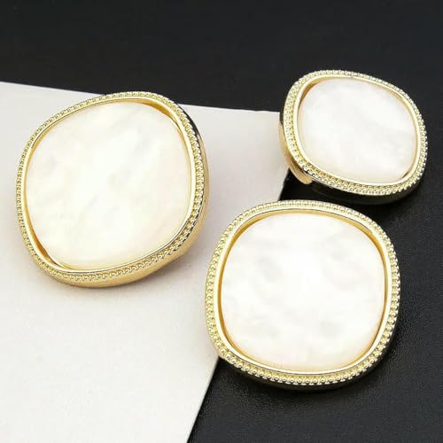 Retro-Perlenknopf, luxuriöse Strass-Metallknöpfe für DIY-Kleidung, Mantel, Pullover, Anzug, weibliches dekoratives Nähzubehör, 24–25 mm, 5 Stück Retro-Perlenknopf, luxuriöse Strass-Metallknöpfe für DIY-Kleidung, Mantel, Pullover, Anzug, weibliches dekoratives Nähzubehör, 24–25 mm, 5 Stück von YFSHC