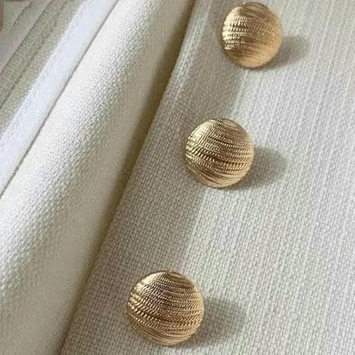 Retro goldene Metallknöpfe für Kleidung, Pullover, Mäntel, Nähzubehör, DIY-Handarbeiten, handgefertigte Nähknöpfe, neu, 6 Stück, Gold, 22,5 mm, 6 Stück Retro goldene Metallknöpfe für Kleidung, Pullover, Mäntel, Nähzubehör, DIY-Handarbeiten, handgefertigte Nähknöpfe, neu, 6 Stück, Gold, 22,5 mm, 6 Stück von YFSHC