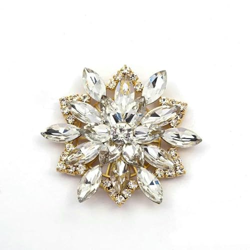 Runde Blumen-Kristall-AB-Aufnäher mit Strass-Applikationen und goldener Basis, Glitzer-Nähzubehör, Kristalle für Hochzeitskleid, Y1020-5,6 x 5,6, goldene Basis Runde Blumen-Kristall-AB-Aufnäher mit Strass-Applikationen und goldener Basis, Glitzer-Nähzubehör, Kristalle für Hochzeitskleid, Y1020-5,6 x 5,6, goldene Basis von YFSHC