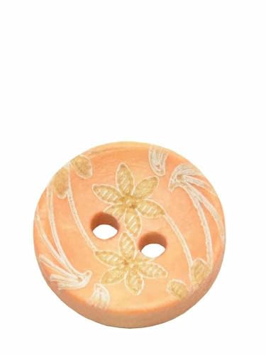Runder Holzknopf für Kinderkleidung, Laserblume, Nähzubehör, Dekorative Knöpfe, 2 Löcher, 15mm, 30Stk, 60Stk-KNOPF MT60-2-60 Stück Runder Holzknopf für Kinderkleidung, Laserblume, Nähzubehör, Dekorative Knöpfe, 2 Löcher, 15mm, 30Stk, 60Stk-KNOPF MT60-2-60 Stück von YFSHC