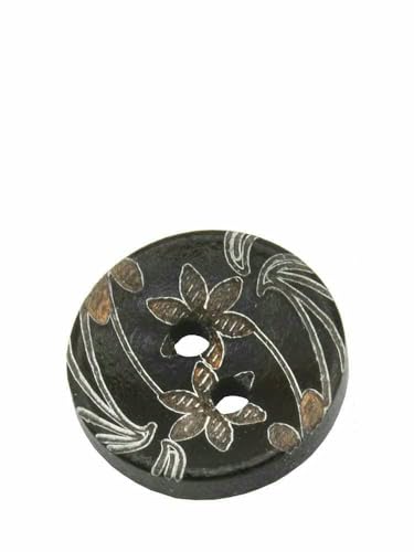Runder Holzknopf für Kinderkleidung, Laserblume, Nähzubehör, Dekorative Knöpfe, 2 Löcher, 15mm, 30Stk, 60Stk-KNOPF MT60-4-30 Stück Runder Holzknopf für Kinderkleidung, Laserblume, Nähzubehör, Dekorative Knöpfe, 2 Löcher, 15mm, 30Stk, 60Stk-KNOPF MT60-4-30 Stück von YFSHC