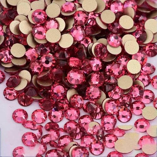 SS4-SS30 Glaskristall-Strasssteine ohne Hotfix, Gold, flache Rückseite, Dekor, Glitzersteine, Nagelkunst, Zubehör, DIY-Dekoration, P29 Rose, SS4-SS30, Mix, 1440 Stück, 1 SS4-SS30 Glaskristall-Strasssteine ohne Hotfix, Gold, flache Rückseite, Dekor, Glitzersteine, Nagelkunst, Zubehör, DIY-Dekoration, P29 Rose, SS4-SS30, Mix, 1440 Stück, 1 von YFSHC