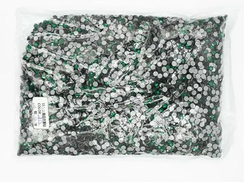 SS6-SS30 Großpackung Better Hotfix-Strasssteine, Kristall-Hotfix-Strasssteine für Kleidungsstücke, Smaragdgrün, SS20, 14400 Stück SS6-SS30 Großpackung Better Hotfix-Strasssteine, Kristall-Hotfix-Strasssteine für Kleidungsstücke, Smaragdgrün, SS20, 14400 Stück von YFSHC