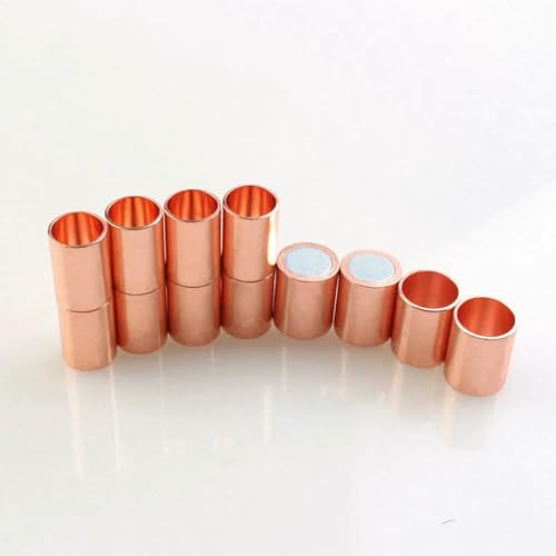 Sets Magnetverschlüsse, 3 4 6 7 8 10 12 14 15 mm, Lederband, Armband, Halskette, Verbinder, Endkappe für DIY-Schmuckherstellung, Zubehör – Roségold – Innendurchmesser 12 mm x 5 Stück Sets Magnetverschlüsse, 3 4 6 7 8 10 12 14 15 mm, Lederband, Armband, Halskette, Verbinder, Endkappe für DIY-Schmuckherstellung, Zubehör – Roségold – Innendurchmesser 12 mm x 5 Stück von YFSHC