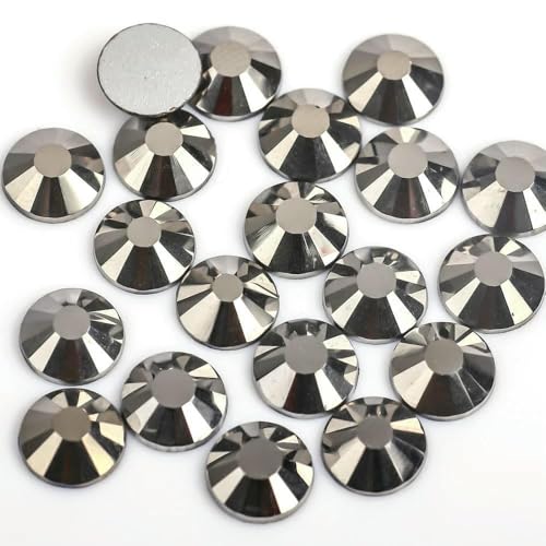 Siam Glass 3D-Strasssteine für Nagelkunst, SS3, SS4, SS5, SS6, SS8, SS10, SS12, SS16, SS20, SS30, SS34, Kristall, nicht HotFix, Nagelkunst-Dekorationen, Jet Hematite, vers Siam Glass 3D-Strasssteine für Nagelkunst, SS3, SS4, SS5, SS6, SS8, SS10, SS12, SS16, SS20, SS30, SS34, Kristall, nicht HotFix, Nagelkunst-Dekorationen, Jet Hematite, vers von YFSHC
