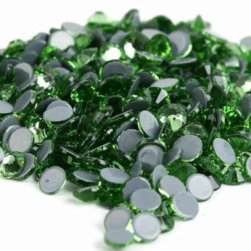 Strasssteine zum Aufbügeln/Hotfixieren in allen Größen, Schwarz, Jet-Farbe, Kristall-Strasssteine, Strasssteine zum Nähen und für Stoffbekleidung, Peridot, SS20, 1440 Stück Strasssteine zum Aufbügeln/Hotfixieren in allen Größen, Schwarz, Jet-Farbe, Kristall-Strasssteine, Strasssteine zum Nähen und für Stoffbekleidung, Peridot, SS20, 1440 Stück von YFSHC