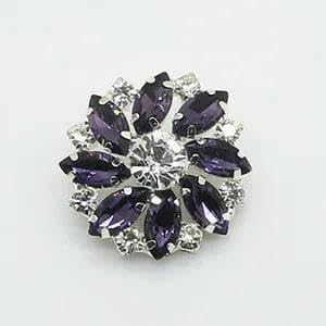 Stück 28 mm Blumenform Metall glänzende Strass-Glasknöpfe DIY Nähen dekoratives Bekleidungszubehör-27 Stück 28 mm Blumenform Metall glänzende Strass-Glasknöpfe DIY Nähen dekoratives Bekleidungszubehör-27 von YFSHC