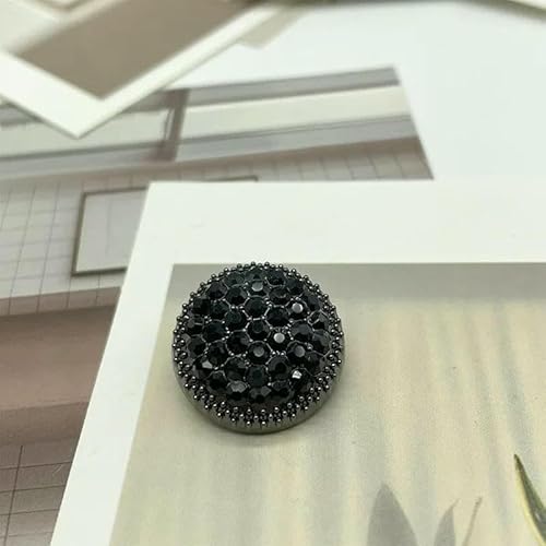 Stück Strass-Metallknöpfe zum Nähen von runden Hemden, Kaschmirmänteln, dekorative Schnalle, DIY, handgefertigtes Zubehör, 2–18 mm von YFSHC