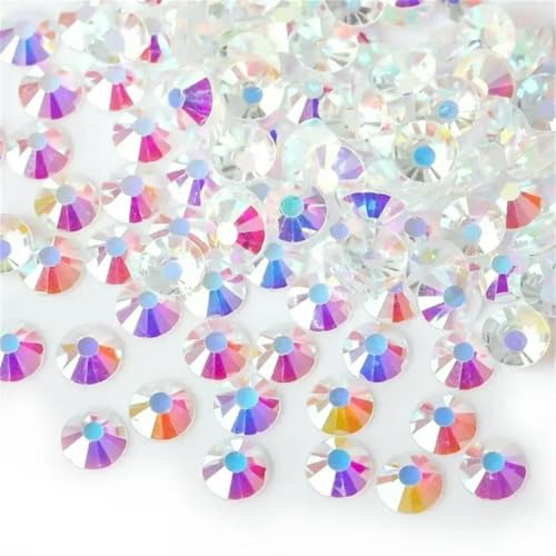 Super Glitter Crystal AB Nicht-Hotfix-Strasssteine SS3-SS50 FlatBack-Strasssteine zum Nähen und für Stoffbekleidung, Nagelkunst-Strasssteine, Dekorationen-Transparent AB-ss Super Glitter Crystal AB Nicht-Hotfix-Strasssteine SS3-SS50 FlatBack-Strasssteine zum Nähen und für Stoffbekleidung, Nagelkunst-Strasssteine, Dekorationen-Transparent AB-ss von YFSHC