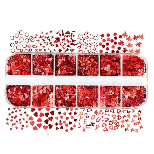 Zum Spaß, 12 Gitter, gemischte Pailletten, Glitzerflocken für Epoxidharzformen, DIY-Nageldekoration, Paillettenfüller, Schmuckzubehör, Stil 22 Zum Spaß, 12 Gitter, gemischte Pailletten, Glitzerflocken für Epoxidharzformen, DIY-Nageldekoration, Paillettenfüller, Schmuckzubehör, Stil 22 von YFSHC