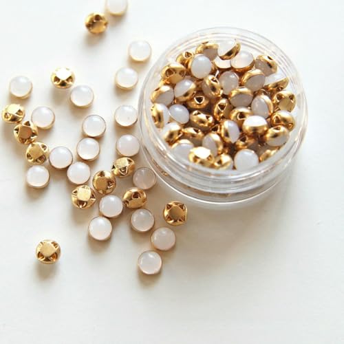 mm, 100 Stück, ultrakleine Puppenperlen-Miniknöpfe, Gürtelschnalle für DIY-Puppenkleidung, Hemden, Schuhe, Nähzubehör, Scrapbooking, 11 Weiß mm, 100 Stück, ultrakleine Puppenperlen-Miniknöpfe, Gürtelschnalle für DIY-Puppenkleidung, Hemden, Schuhe, Nähzubehör, Scrapbooking, 11 Weiß von YFSHC
