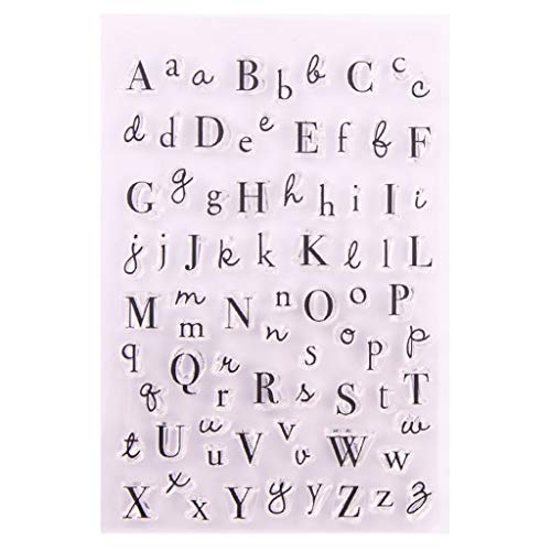 YFairy Silikon Clear Stempel Alphabet DIY Cling Seal Scrapbooking Prägung Album Decor von YFairy