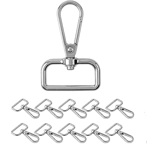 10 Stück Schlüsselanhänger D-Ringen,Karabinerhaken mit Drehverschluss,Schwenker Schlüsselring Verschluss Schwenk 360° Drehbar Karabinerhaken,Karabinerhaken für Schmuck,Handtaschen 10 Stück Schlüsselanhänger D-Ringen,Karabinerhaken mit Drehverschluss,Schwenker Schlüsselring Verschluss Schwenk 360° Drehbar Karabinerhaken,Karabinerhaken für Schmuck,Handtaschen von YFelomatric