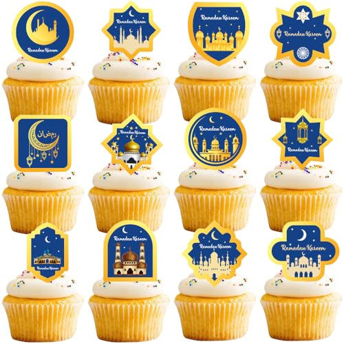YGCHEN Eid Mubarak Tortendeko Ramadan Cupcake Topper Muslim Islam Kuchen Deko für Eid Mubarak Islamisches Muslimische Eid Al Fitr Kuchen Topper 48 Stück YGCHEN Eid Mubarak Tortendeko Ramadan Cupcake Topper Muslim Islam Kuchen Deko für Eid Mubarak Islamisches Muslimische Eid Al Fitr Kuchen Topper 48 Stück von YGCHEN