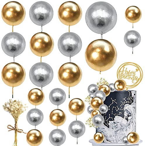 YGCHEN Goldene Kugeln Tortendeko Hochzeit Cupcake Topper Discokugel Kuchen Deko Getrocknete Blumen Cake topper Happy Birthday Kuchen Topper Spiegelkugel Geburtstag YGCHEN Goldene Kugeln Tortendeko Hochzeit Cupcake Topper Discokugel Kuchen Deko Getrocknete Blumen Cake topper Happy Birthday Kuchen Topper Spiegelkugel Geburtstag von YGCHEN