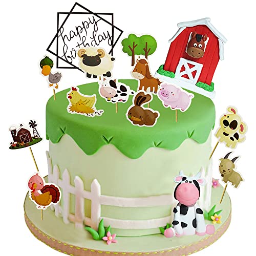 YGCHEN Kuh Tortendeko Tier Muffin Deko Geburtstag Bauernhof Tier Toppers Kuchen Deko Torte Happy Birthday Kindergeburtstag Deko Ländlich YGCHEN Kuh Tortendeko Tier Muffin Deko Geburtstag Bauernhof Tier Toppers Kuchen Deko Torte Happy Birthday Kindergeburtstag Deko Ländlich von YGCHEN