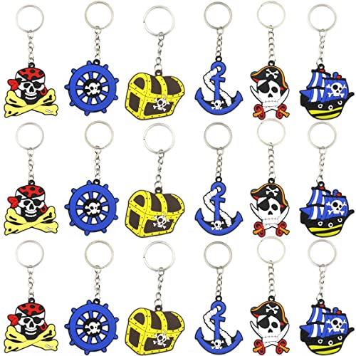 YGCHEN Piraten Schlüsselanhänger Kindergeburtstag Schlüsselring Piraten Party Mitgebsel Kinder Pirate Keyring Geburtstag Deko Piraten Schlüsselbund 18 Stück YGCHEN Piraten Schlüsselanhänger Kindergeburtstag Schlüsselring Piraten Party Mitgebsel Kinder Pirate Keyring Geburtstag Deko Piraten Schlüsselbund 18 Stück von YGCHEN