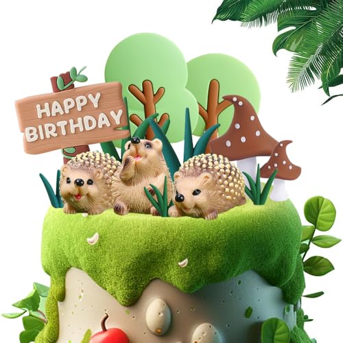 YGCHEN Waldtiere Tortendeko Pilz Igel Kuchendekoration Dschungel Kuchen Deko Kindergeburtstag Deko Mini Figuren Geburtstagsdeko Safari Party Kuchen Topper Baby Shower 16 Stück YGCHEN Waldtiere Tortendeko Pilz Igel Kuchendekoration Dschungel Kuchen Deko Kindergeburtstag Deko Mini Figuren Geburtstagsdeko Safari Party Kuchen Topper Baby Shower 16 Stück von YGCHEN