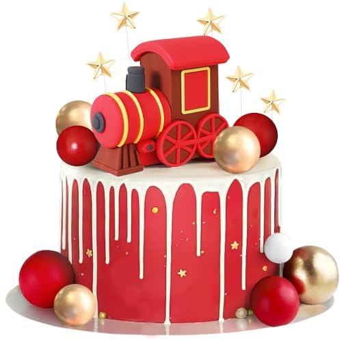YGCHEN Weihnachten Tortendeko Weihnachtszug Kuchen Deko Kugeln Kuchendeko Geburtstag Zug Figuren Sterne Kuchen Dekoration Weihnachtsdeko Weihnachtsschmuck 16 Stück YGCHEN Weihnachten Tortendeko Weihnachtszug Kuchen Deko Kugeln Kuchendeko Geburtstag Zug Figuren Sterne Kuchen Dekoration Weihnachtsdeko Weihnachtsschmuck 16 Stück von YGCHEN