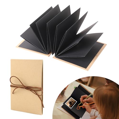YGCQFH Fotoalbum zum Selbstgestalten, 21x15 cm Klein Fotobuch zum Einkleben 18 Seiten, Scrapbook Album Fotobuch zum Einkleben, Photoalbum für Geburtstagsgeschenk, Hochzeit, Abschluss Geschenk-Schwar YGCQFH Fotoalbum zum Selbstgestalten, 21x15 cm Klein Fotobuch zum Einkleben 18 Seiten, Scrapbook Album Fotobuch zum Einkleben, Photoalbum für Geburtstagsgeschenk, Hochzeit, Abschluss Geschenk-Schwar von YGCQFH