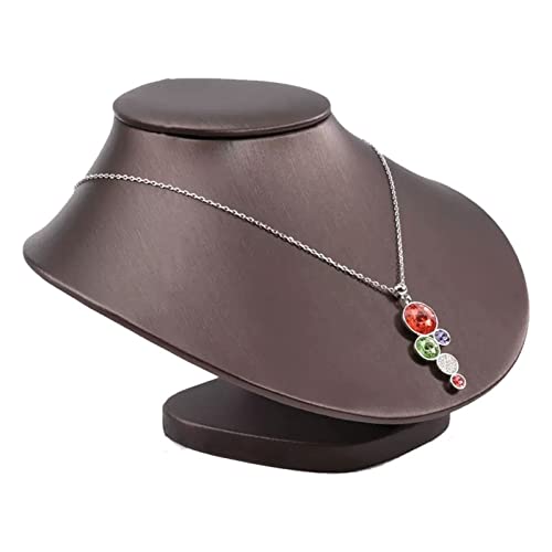YGDLUCK Schmuckständer, Büstenständer, niedrige Kette, Halskette, Anhänger, Kette, Schmuckbüstenständer, PU-Kunstleder, Schaufensterpuppenbüstenständer für Mädchen und Frauen YGDLUCK Schmuckständer, Büstenständer, niedrige Kette, Halskette, Anhänger, Kette, Schmuckbüstenständer, PU-Kunstleder, Schaufensterpuppenbüstenständer für Mädchen und Frauen von YGDLUCK
