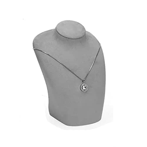 YGDLUCK Schmuckständer, Grauer Samt, Schmuckständer, Halskette, Schaufensterpuppe, Anhänger, Kette, Schmuckbüste, Displayhalter, Foto-Requisite für Halskette, Schmuckhalter, Organizer (O YGDLUCK Schmuckständer, Grauer Samt, Schmuckständer, Halskette, Schaufensterpuppe, Anhänger, Kette, Schmuckbüste, Displayhalter, Foto-Requisite für Halskette, Schmuckhalter, Organizer (O von YGDLUCK