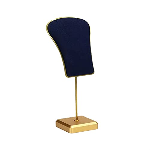YGDLUCK Schmuckständer, Halsketten-Anhänger-Displayständer, Schmuckständer, Kleiner Schmuck-Organizer aus Metall, Halsketten-Aufbewahrung für die Präsentation von Schmuckhaltern (Blau) von YGDLUCK