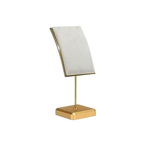 YGDLUCK Schmuckständer, Halsketten-Schmuckständer, Anhänger, Schaufenster-Display, Requisiten, Displayständer, Metall-Displayständer, Schmuckhalter, Organizer (Grau, Mittel) von YGDLUCK