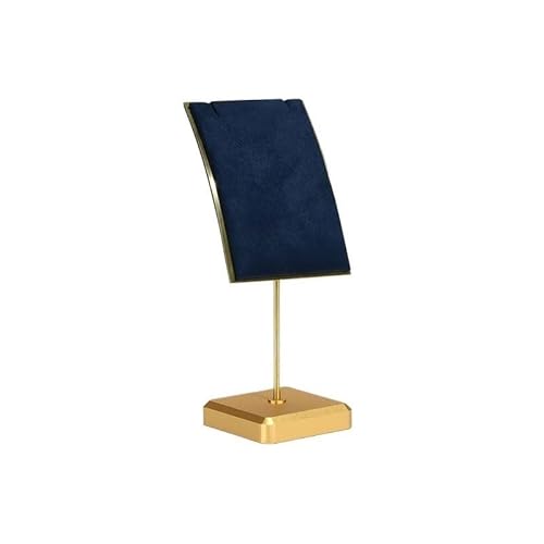 YGDLUCK Schmuckständer, Halsketten-Schmuckständer, Anhänger, Schaufenster-Display, Requisiten-Displayständer, Metall-Displayständer, Schmuckhalter-Organizer (Blau, Mittel) von YGDLUCK